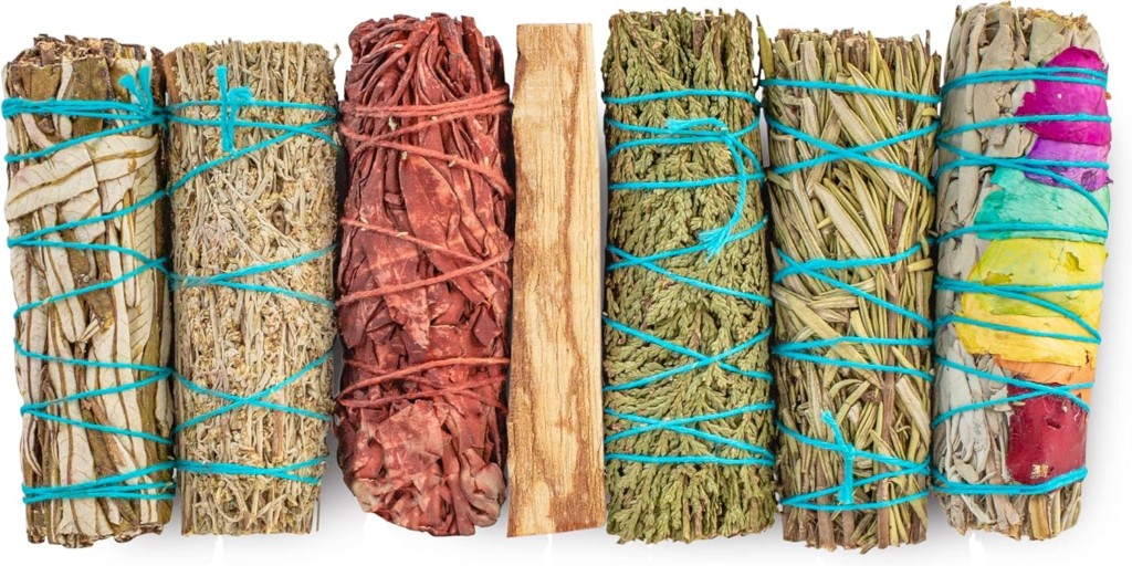 Smudge sticks for energy cleansing on Amazon.